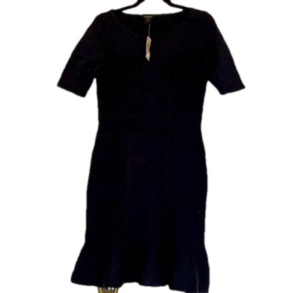 Nwt Ann Taylor short sleeve black dress SMALL